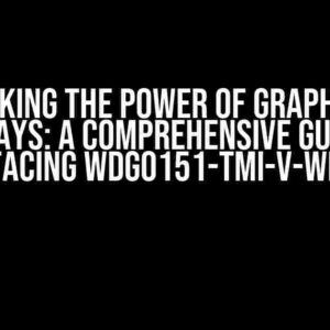 Unlocking the Power of Graphic LCD Displays: A Comprehensive Guide to Interfacing WDG0151-TMI-v-Winstar